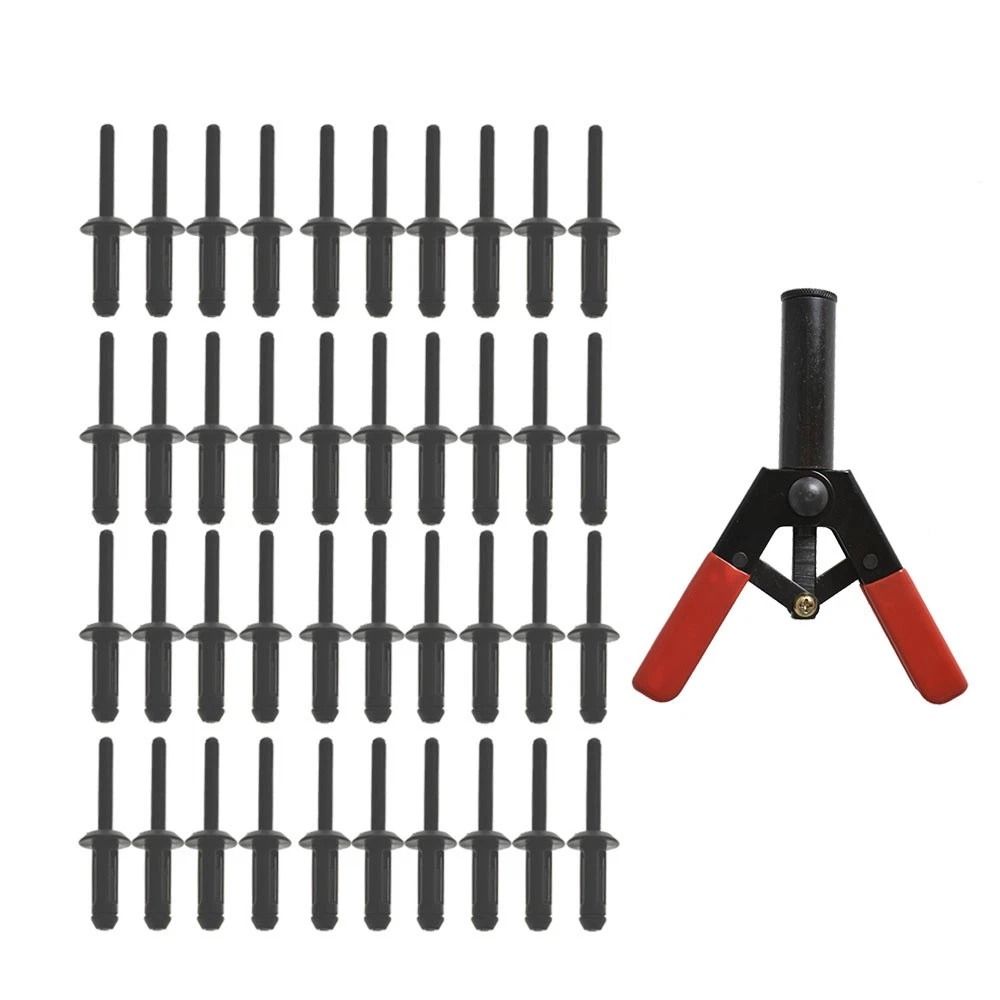 Plastic Rivet Gun Kit With Poly Rivets For Auto Trim And Panel Repair 2