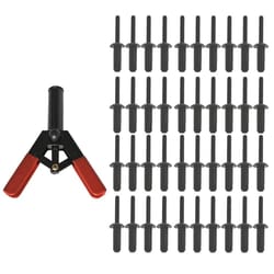 plastic rivet gun kit with poly rivets for auto trim and panel repair