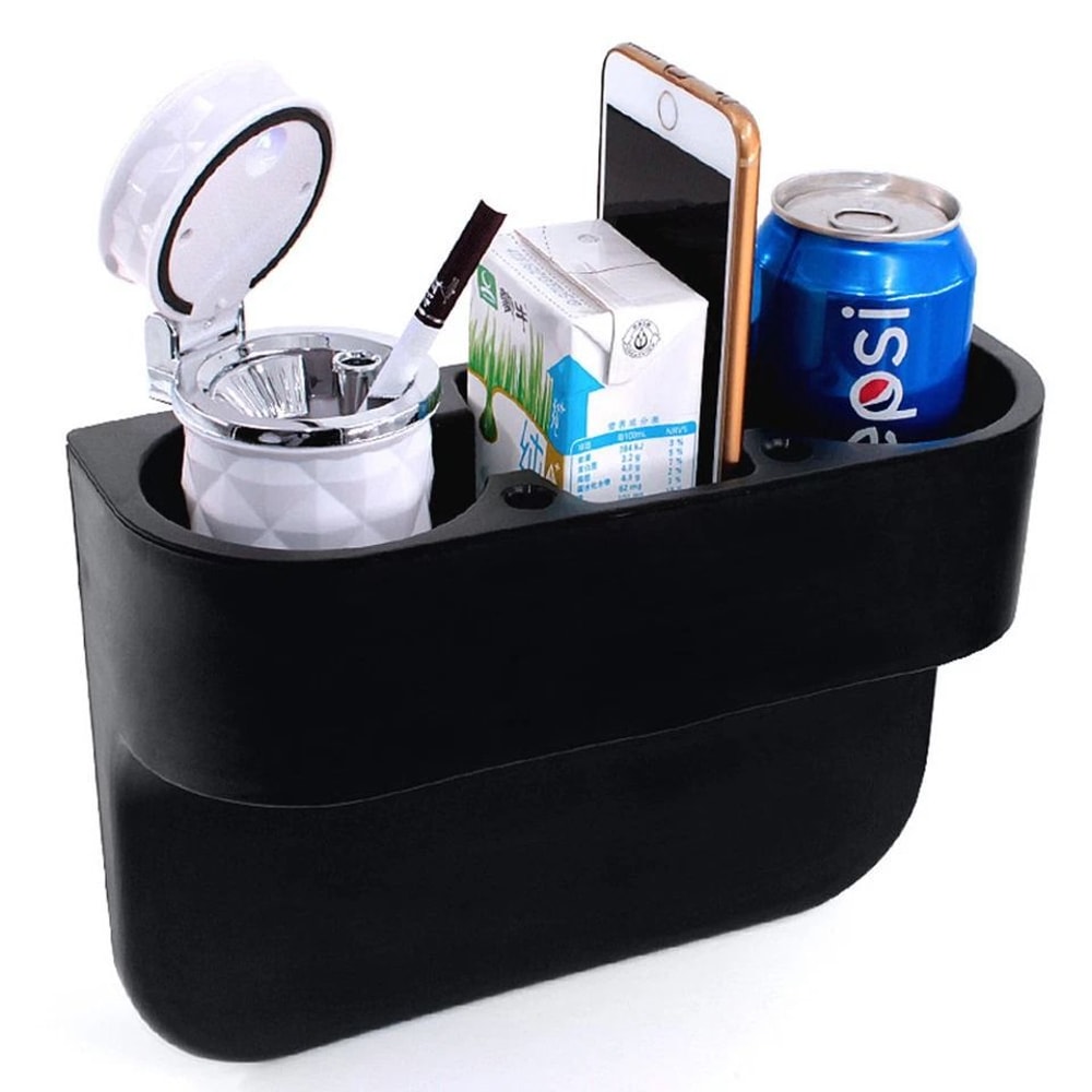 Universal Car Seat Organizer With Cup Holder Phone Mount 6