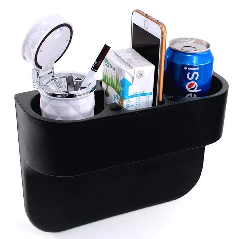 Universal Car Seat Organizer With Cup Holder Phone Mount 6