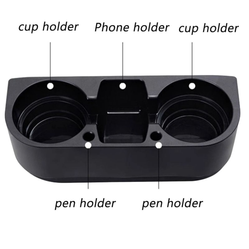 Universal Car Seat Organizer With Cup Holder Phone Mount 10