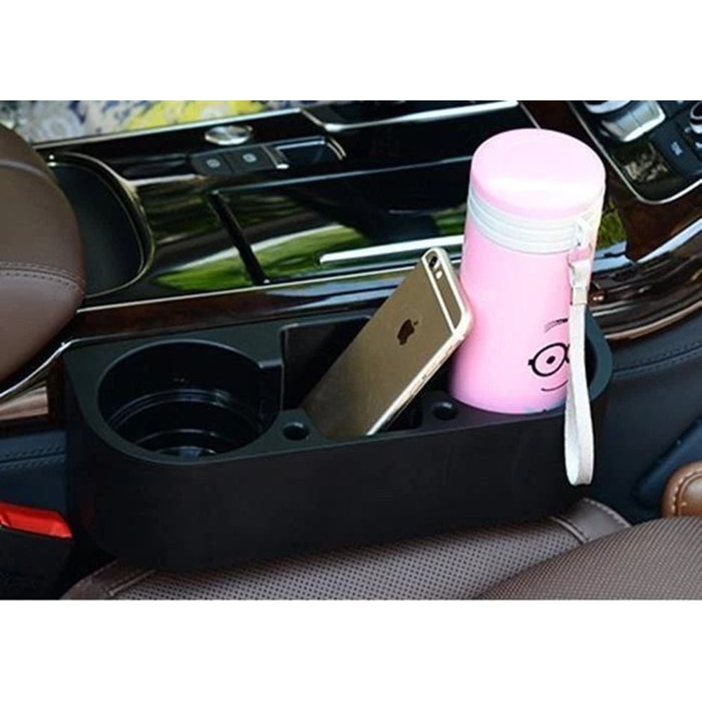 Universal Car Seat Organizer With Cup Holder Phone Mount 7