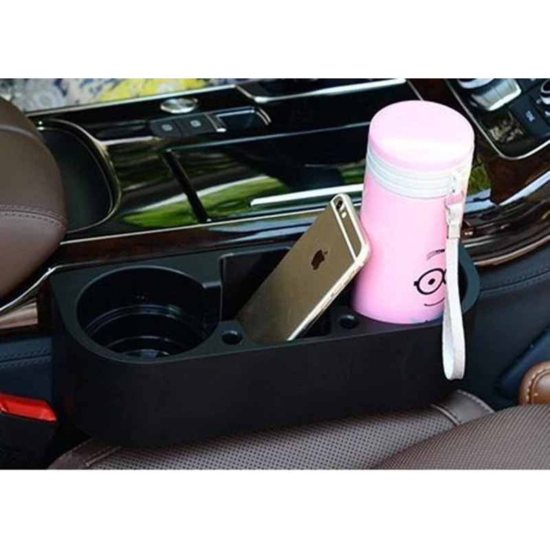 Universal Car Seat Organizer With Cup Holder Phone Mount 7