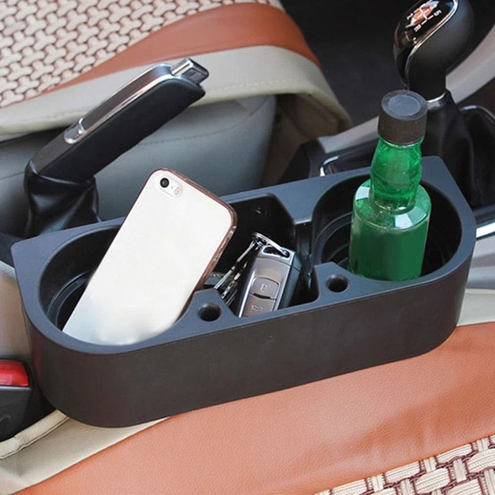 Universal Car Seat Organizer With Cup Holder Phone Mount 8