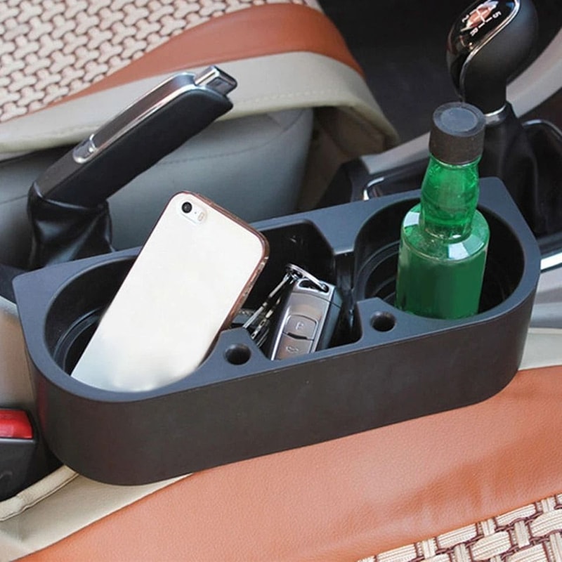 Universal Car Seat Organizer With Cup Holder Phone Mount 8