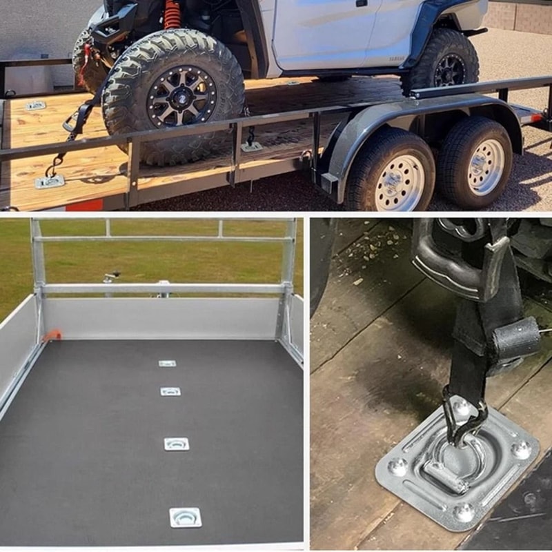 Heavy Duty Recessed D Ring Tie Down Anchors Trailer Tie Down Anchor Kit 1