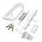 Keyed Sliding Patio Door Handle Set With Mortise Lock Cylinder And Keeper 0