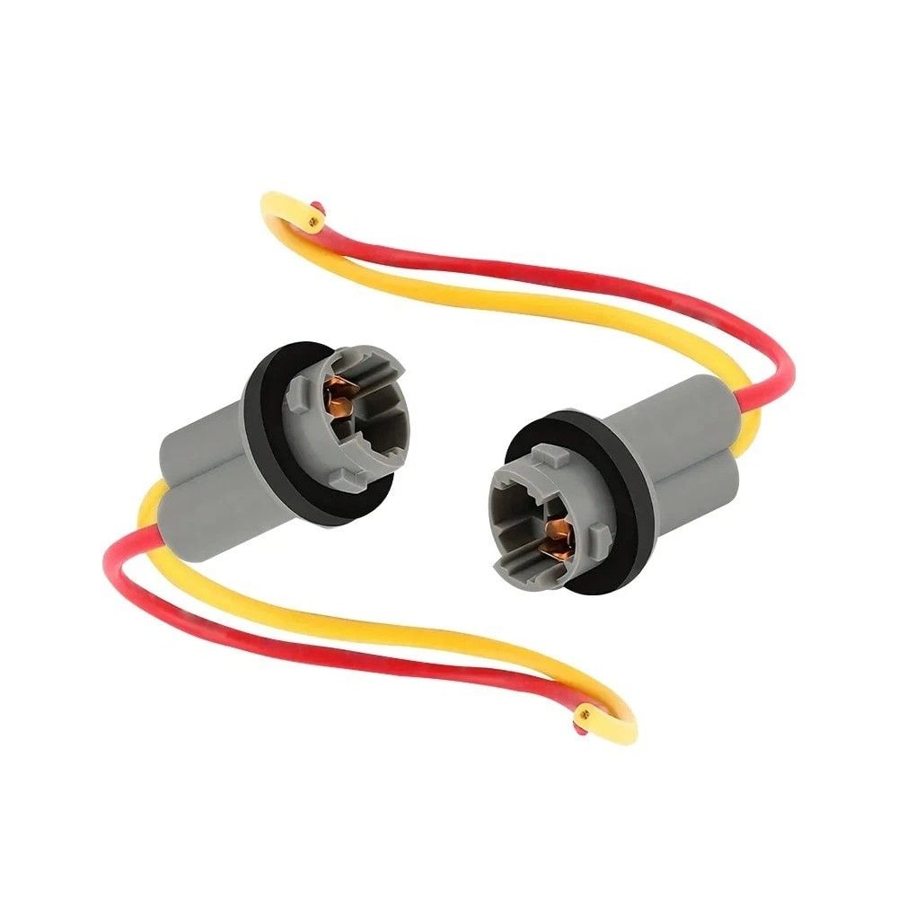 Universal License Plate Light Socket Pigtail Wire Connector 0
