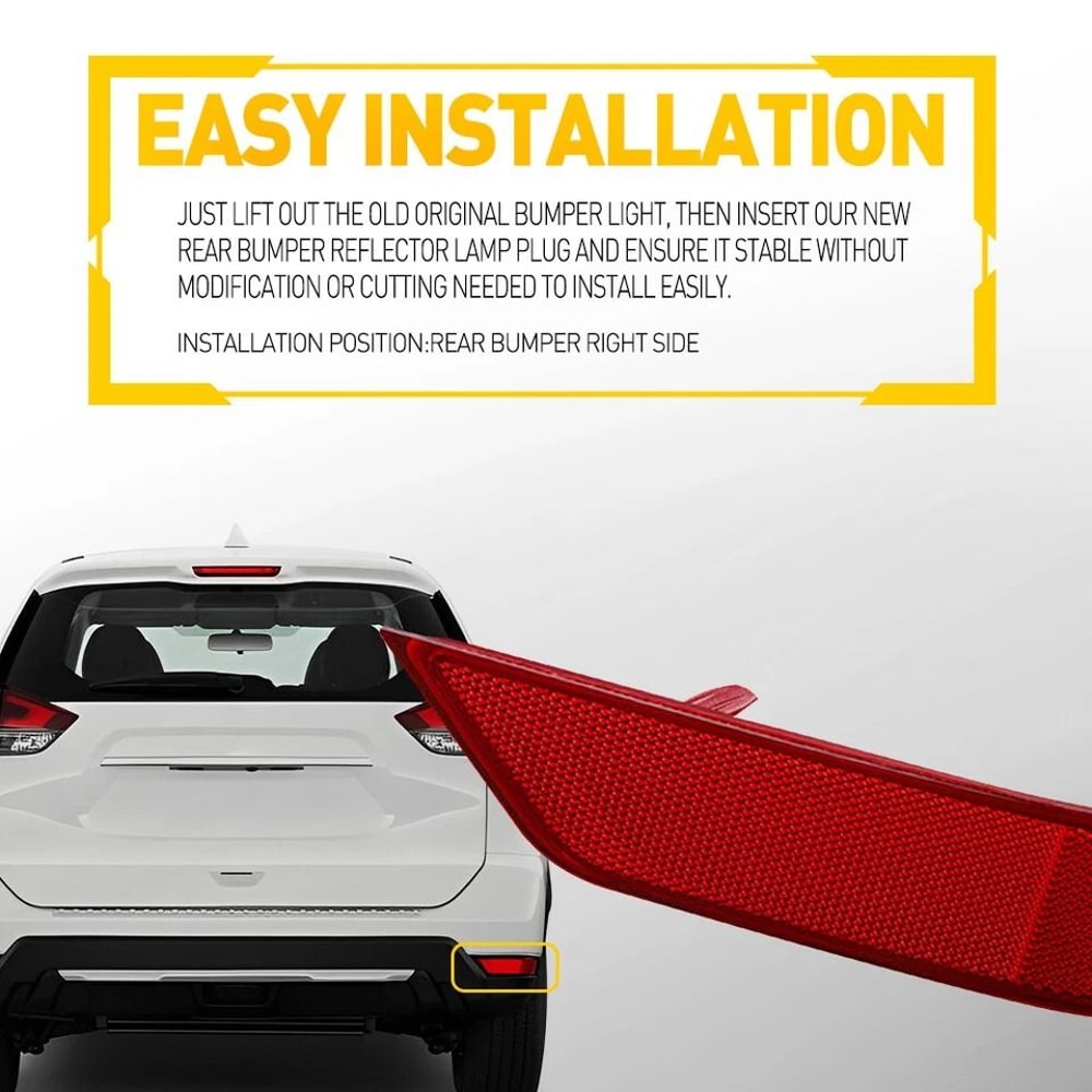 Premium Right Side Rear Bumper Marker Reflector Right Replacement For Nissan Rogue 4