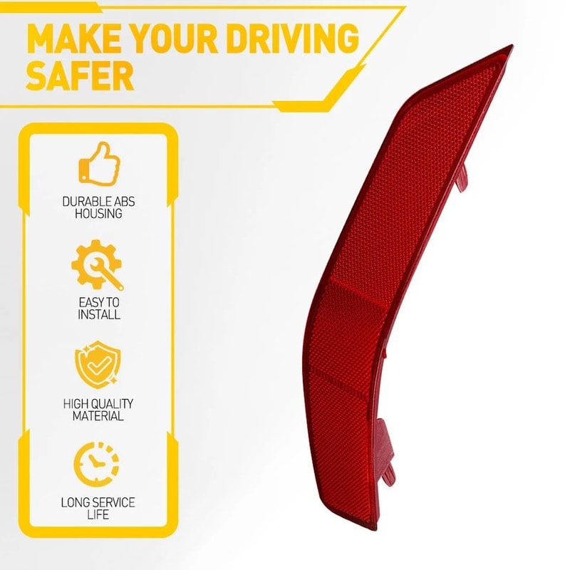 Premium Right Side Rear Bumper Marker Reflector Right Replacement For Nissan Rogue 6