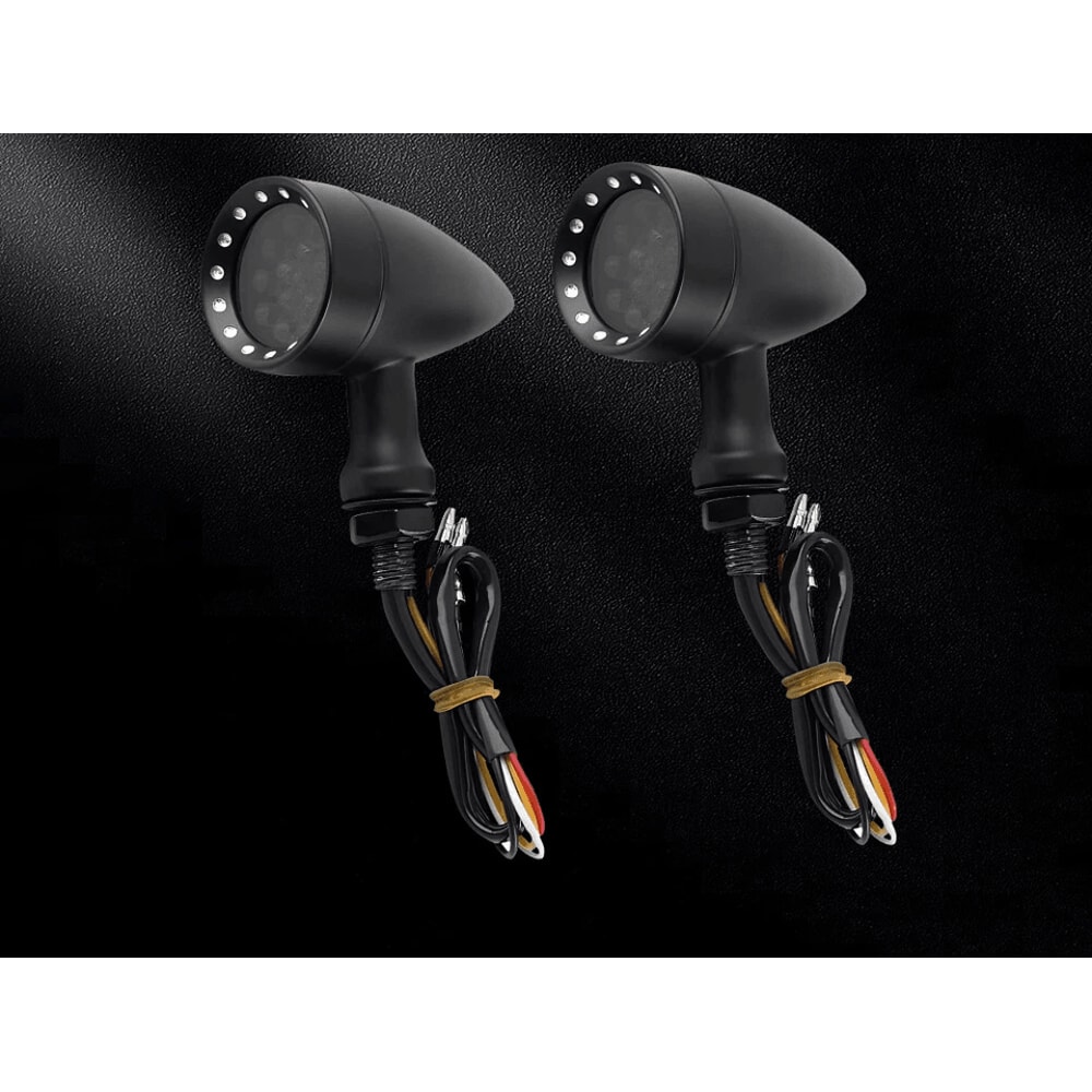 LED Turn Signal Lights For Yamaha V Star Blinker Brake Pair 0