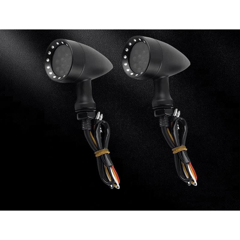 LED Turn Signal Lights For Yamaha V Star Blinker Brake Pair 0