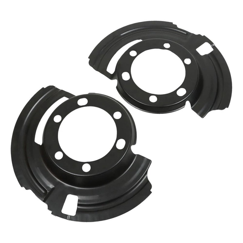 Front Jeep Brake Dust Shield Pair For Cherokee XJ Wrangler YJ TJ Grand Cherokee ZJ 0