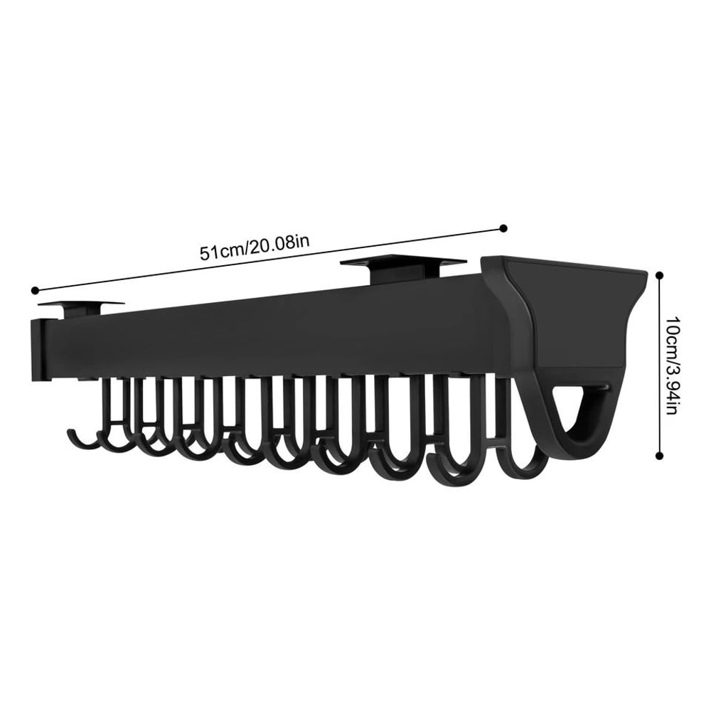 Space Max Pull Out Kitchen Organizer Rack With Hanging Pot Storage 4