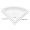 Space Saving RV Caravan Corner Sink Wall Mounted White ABS Acrylic Basin 5
