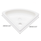 Space Saving RV Caravan Corner Sink Wall Mounted White ABS Acrylic Basin 5