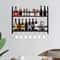 Premium Wall Mounted Wine Rack Wine Glass Storage Rack With Bottle Holder 0