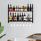 Premium Wall Mounted Wine Rack Wine Glass Storage Rack With Bottle Holder 0