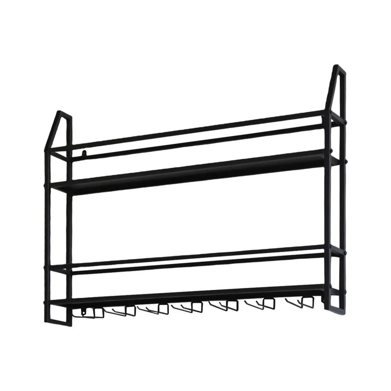 Premium Wall Mounted Wine Rack Wine Glass Storage Rack With Bottle Holder 3