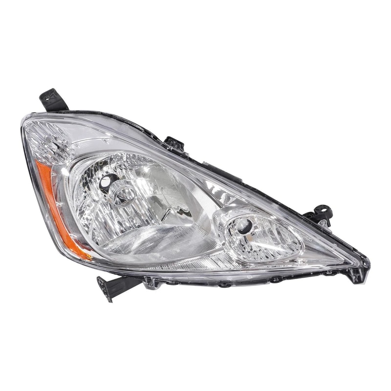 Premium Right Side Factory Halogen Headlight For Honda Fit Sport Chrome 1