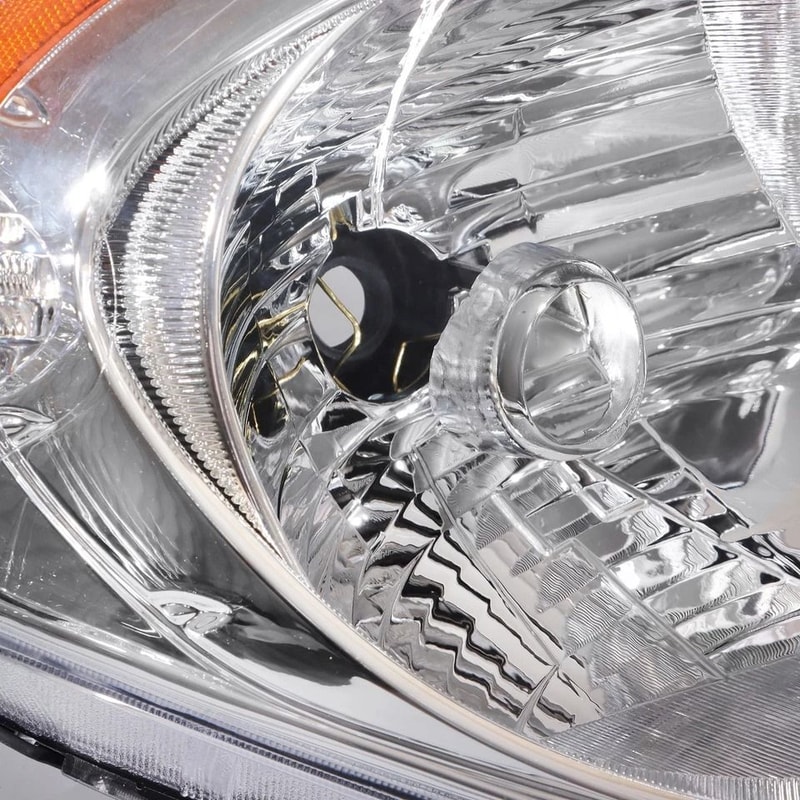 Premium Right Side Factory Halogen Headlight For Honda Fit Sport Chrome 3