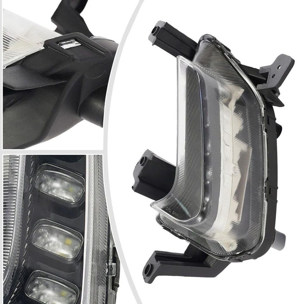 Left Hyundai Elantra LED Fog Light Assembly Driver Side Fog Lamp Replacement 6