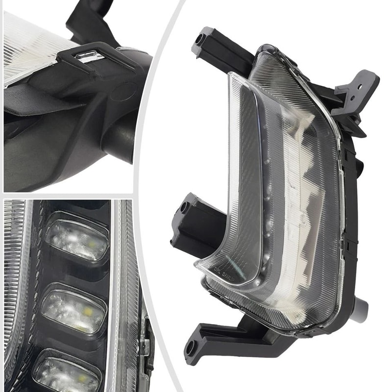 Left Hyundai Elantra LED Fog Light Assembly Driver Side Fog Lamp Replacement 6