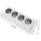 Stainless Steel 4 Compartment Flatware Organizer For Kitchen Counters And Buffets 1