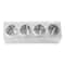 Stainless Steel 4 Compartment Flatware Organizer For Kitchen Counters And Buffets 3