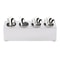 Stainless Steel 4 Compartment Flatware Organizer For Kitchen Counters And Buffets 5