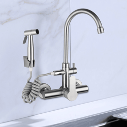 premium wall mount kitchen faucet stainless steel commercial faucet
