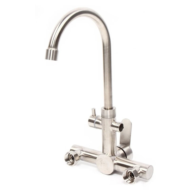Premium Wall Mount Kitchen Faucet Stainless Steel Commercial Faucet 1