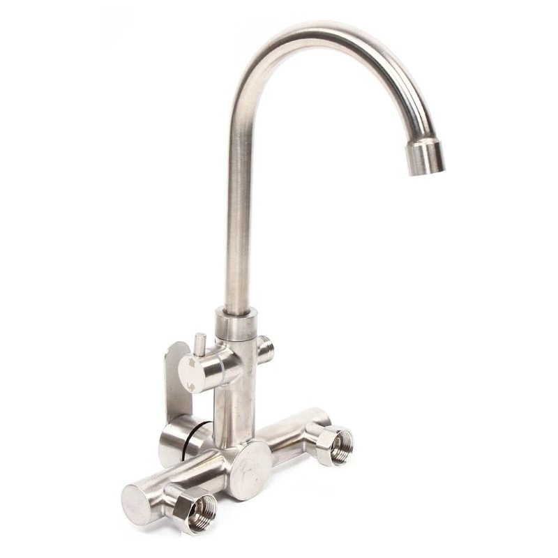 Premium Wall Mount Kitchen Faucet Stainless Steel Commercial Faucet 8