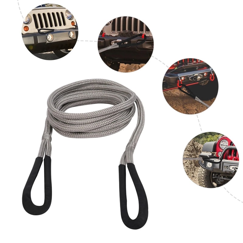 Kinetic Recovery Rope Elastic Towing Strap With Carry Bag 1