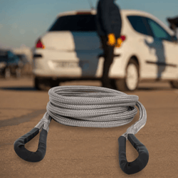 kinetic recovery rope elastic towing strap with carry bag