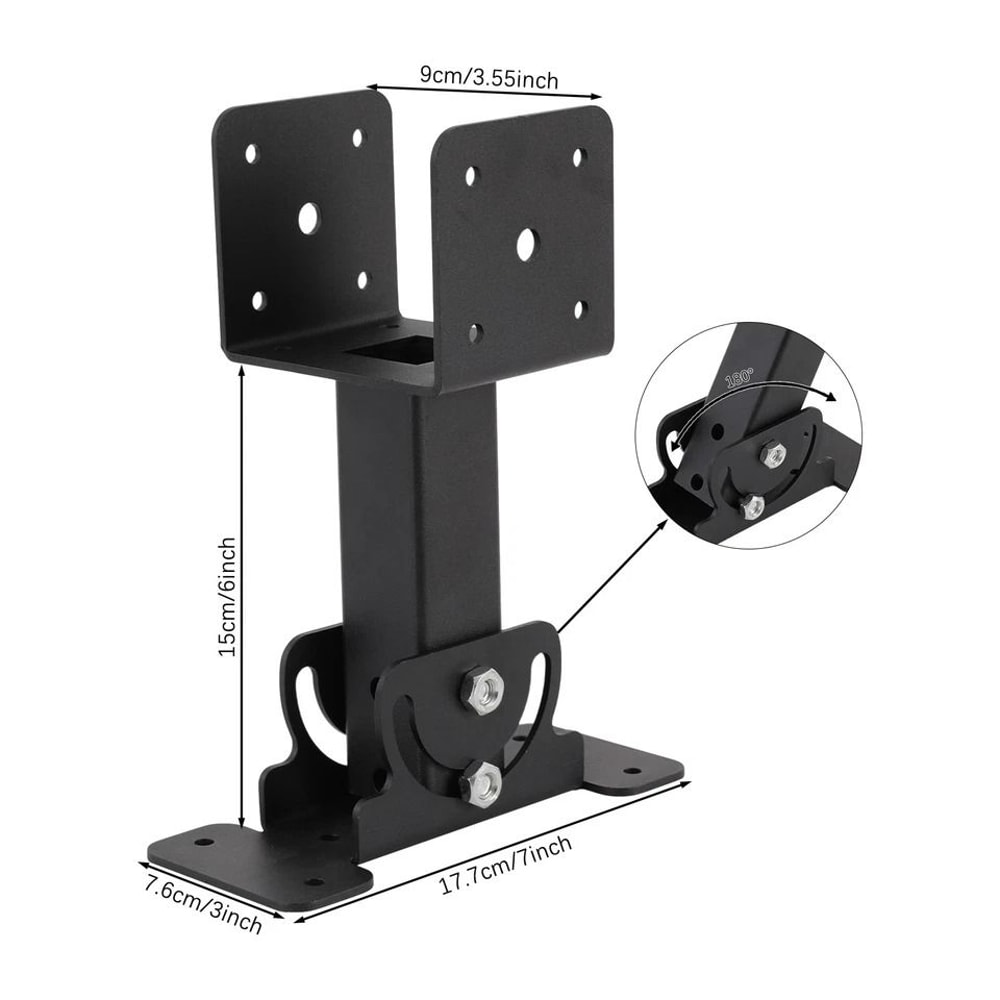 Heavy Duty Adjustable Roof Beam Bracket Iron Roof Riser Support 3