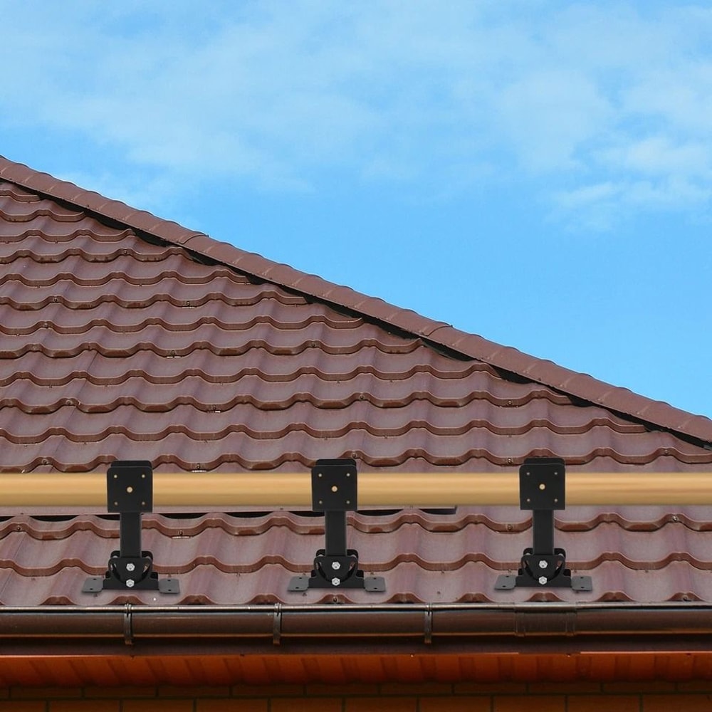 Heavy Duty Adjustable Roof Beam Bracket Iron Roof Riser Support 6