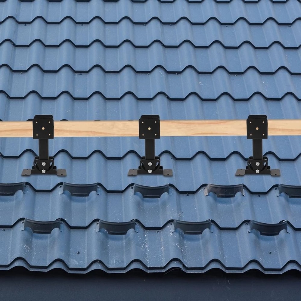 Heavy Duty Adjustable Roof Beam Bracket Iron Roof Riser Support 0