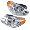 Premium Hyundai Accent Headlight Assembly Set Clear Lens Front Headlights 1