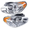 Premium Hyundai Accent Headlight Assembly Set Clear Lens Front Headlights 4
