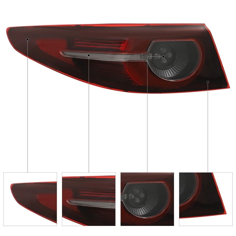 Premium LED Tail Light For Mazda Sedan Left Driver Side Rear Brake Lamp Replacement 5