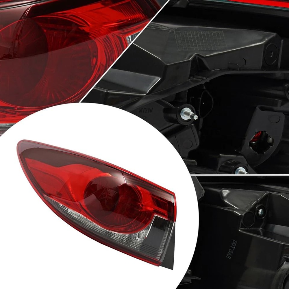 Premium Rear Halogen Tail Light Left Driver Side For Mazda Direct Replacement 2