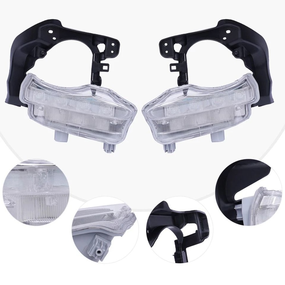 Premium Toyota Highlander LED DRL Daytime Running Lights Pair Direct Fit Front LED Lights 1