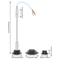 Professional Pneumatic Dent Puller Repair Kit With Suction Cups Car Dent Puller Slide Hammer Tool 3