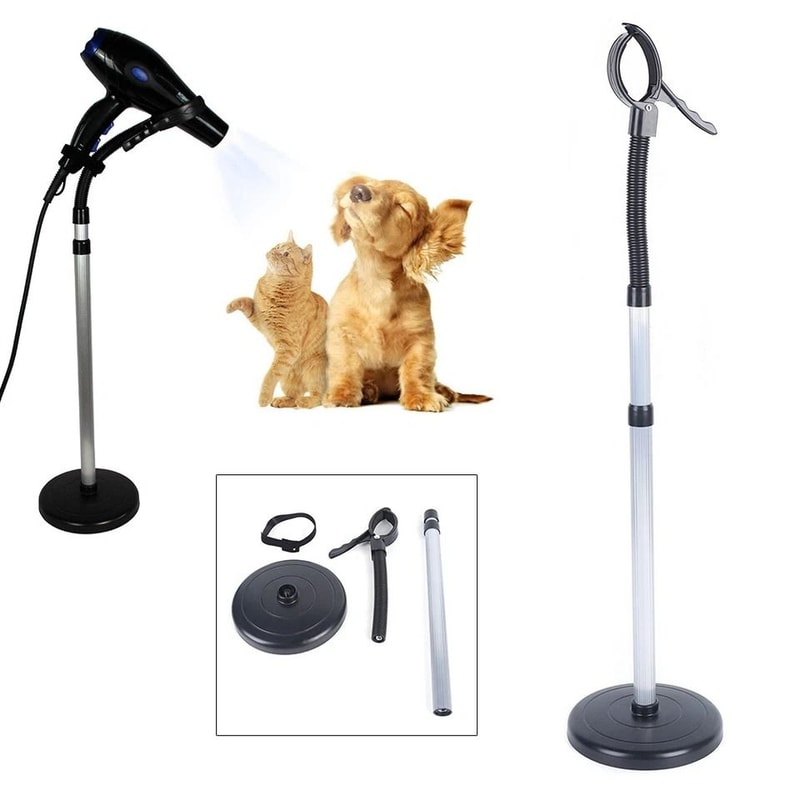 Premium Hands Free Adjustable Hair Dryer Stand Holder With Rotating Mount 2