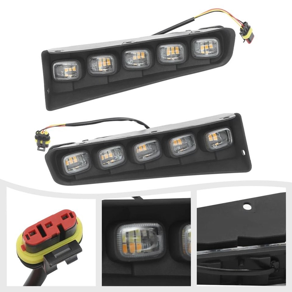 LED Daytime Running Fog Light Kit For Ford Bronco Left Right OEM Style Upgrade 3