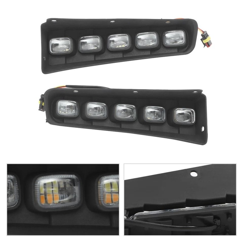 LED Daytime Running Fog Light Kit For Ford Bronco Left Right OEM Style Upgrade 6