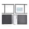Adjustable Microwave Stand With Hooks Space Saving Kitchen Countertop Organizer 7