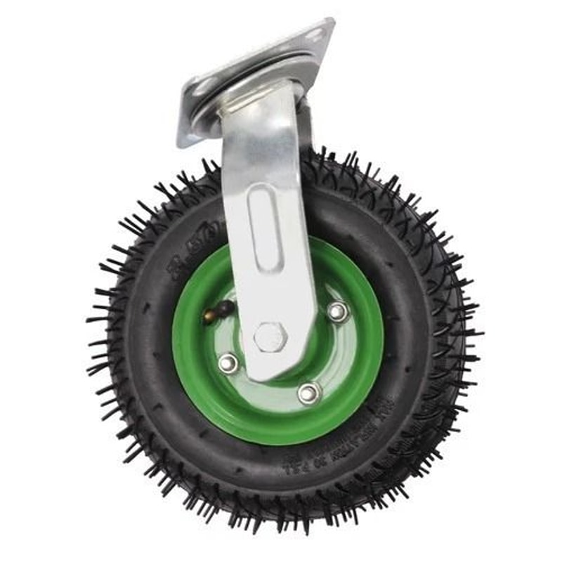 Pneumatic Caster Wheels For Farm Carts Swivel Rigid Heavy Duty Air Tire Set 0