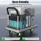 Pneumatic Caster Wheels For Farm Carts Swivel Rigid Heavy Duty Air Tire Set 2